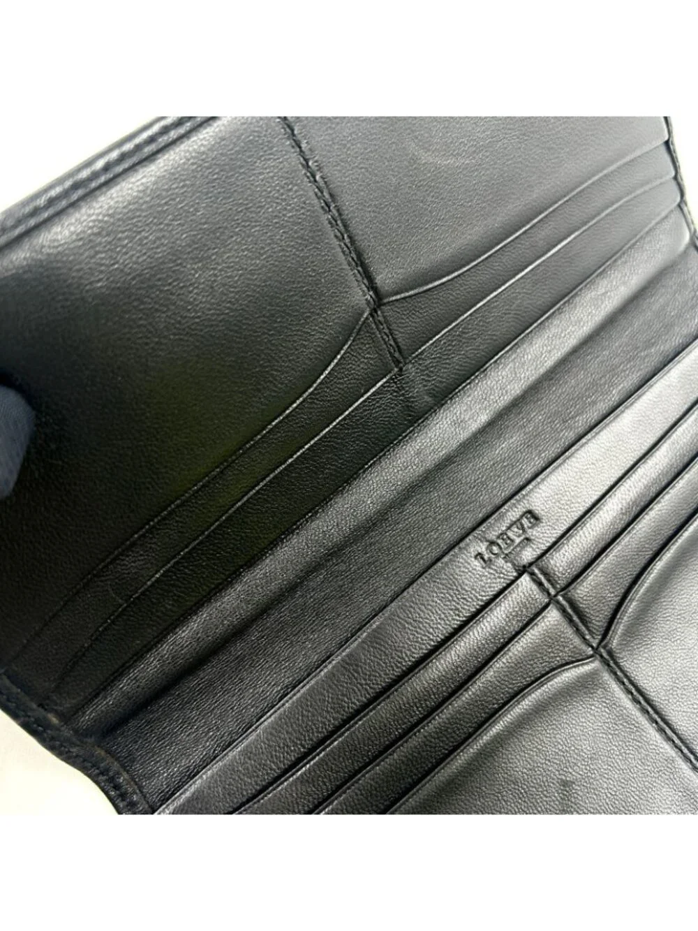 Loewe Anagram Bifold Leather Black Wallet